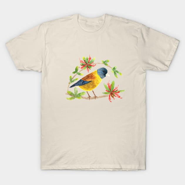 Beautiful wild bird in watercolor for nature lovers T-Shirt by agus.cami